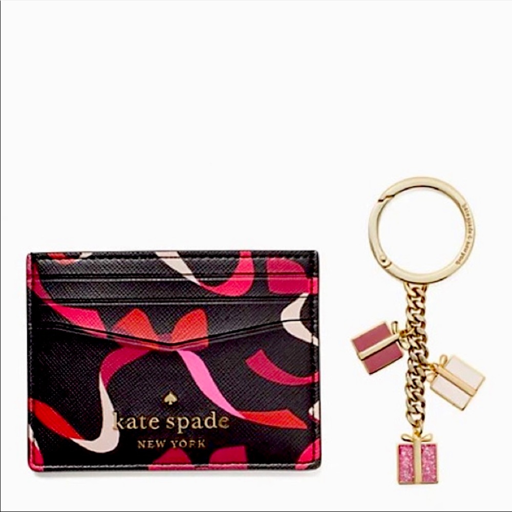 ♠️kate spade boxed card case and key fob set